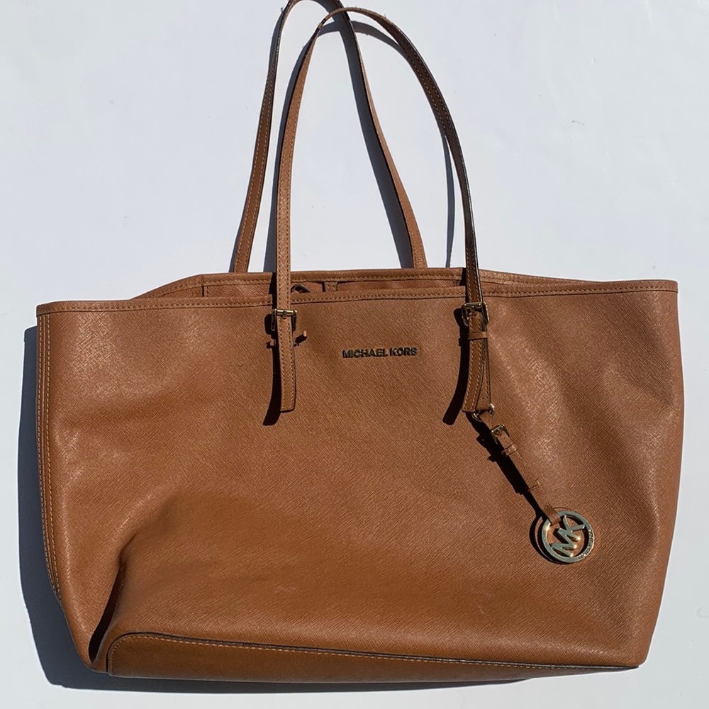 Michael Kors Camel Open Top Tote Bag